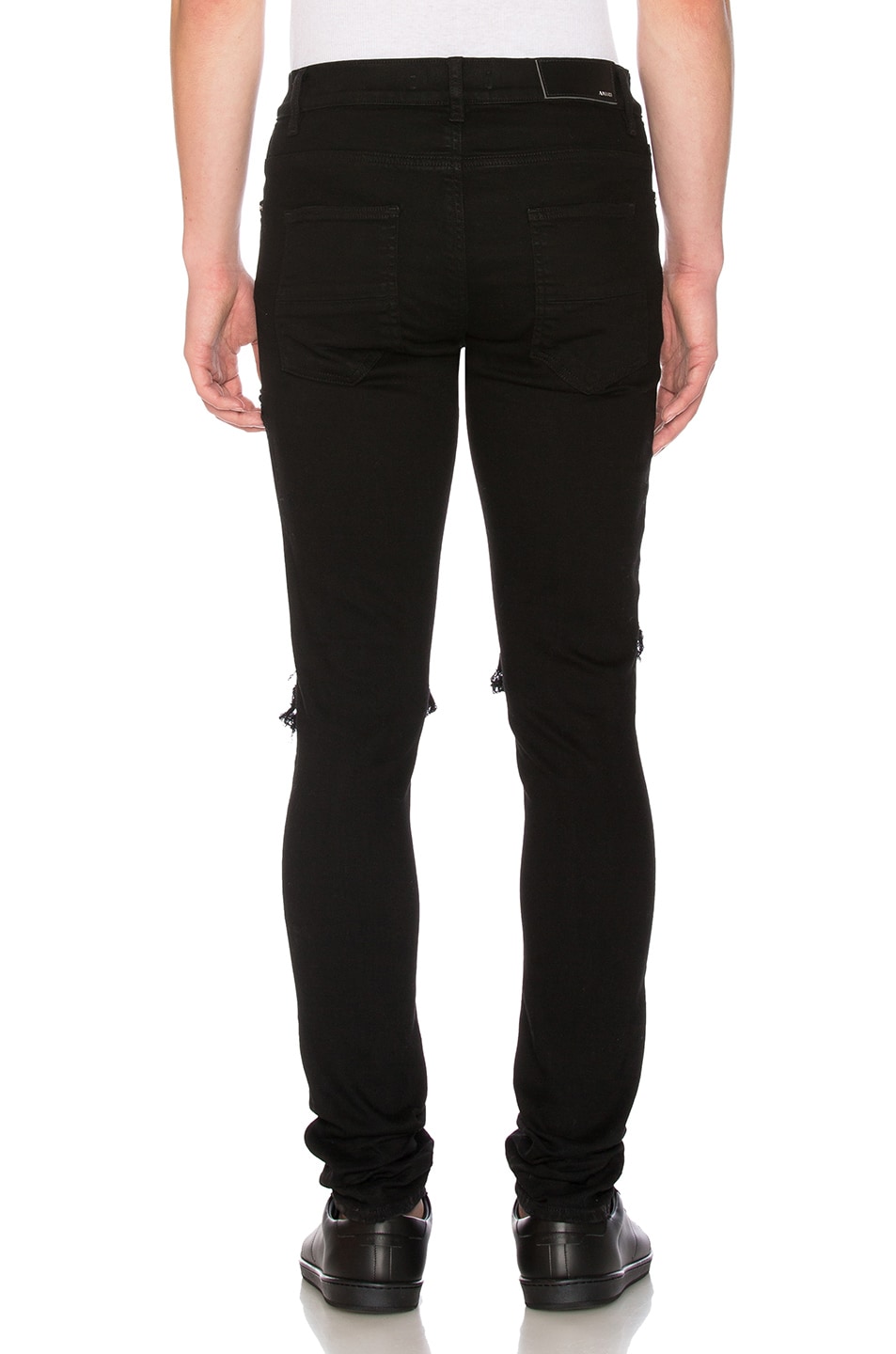 Amiri MX1 Black Bandana Jeans in Black | FWRD