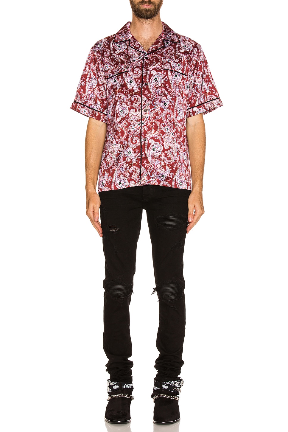 Image 1 of Amiri MX1 Skinny Jeans in Black