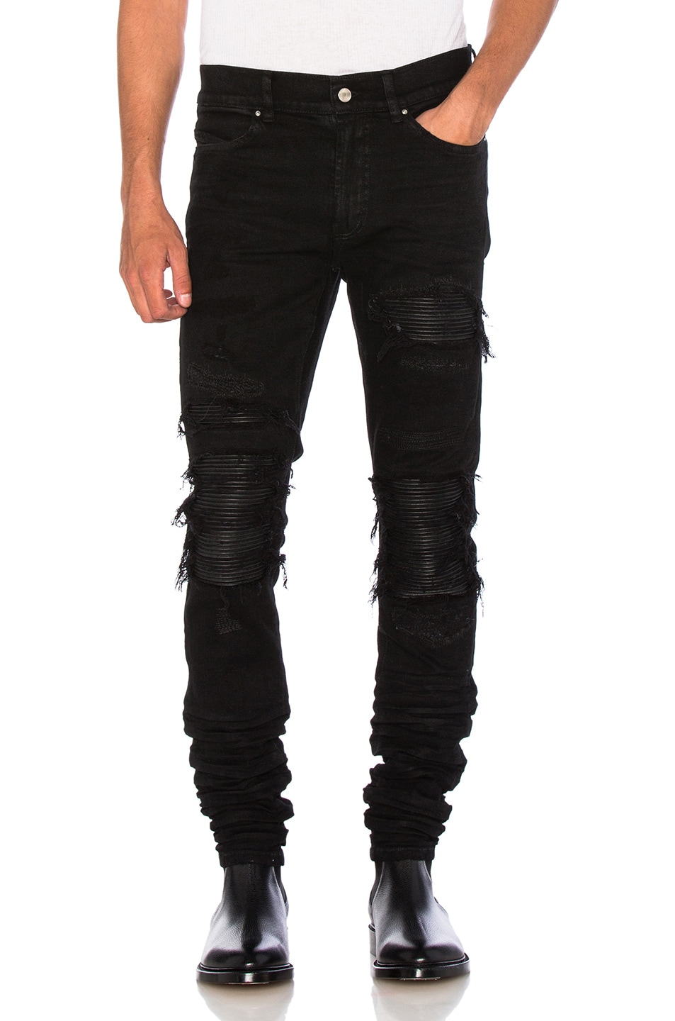 Amiri MX1 Jean in Black Wax | FWRD