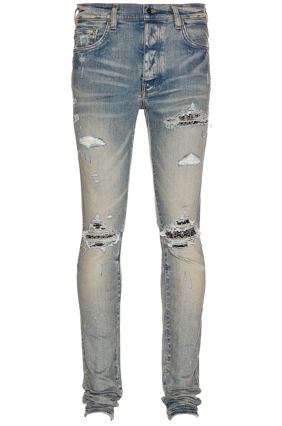 Image 1 of Amiri Mx1 Bandana Skinny Jean in Clay Indigo
