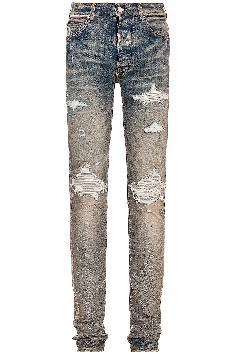 Image 1 of Amiri MX1 Ultra Suede Skinny Jean in Clay Indigo