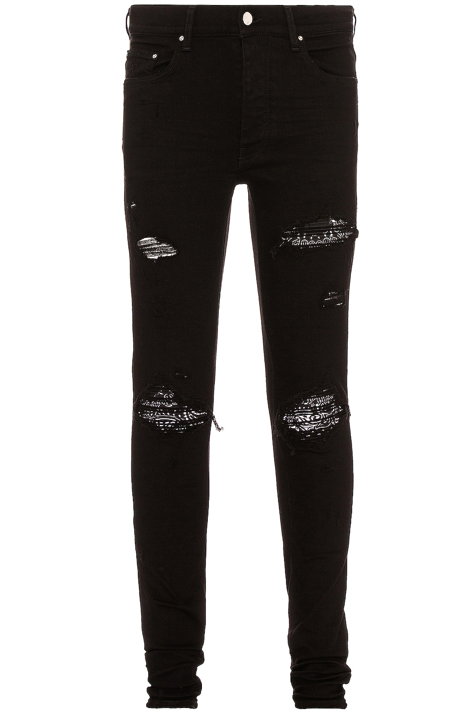 Image 1 of Amiri MX1 Bandana Skinny Jean in Black