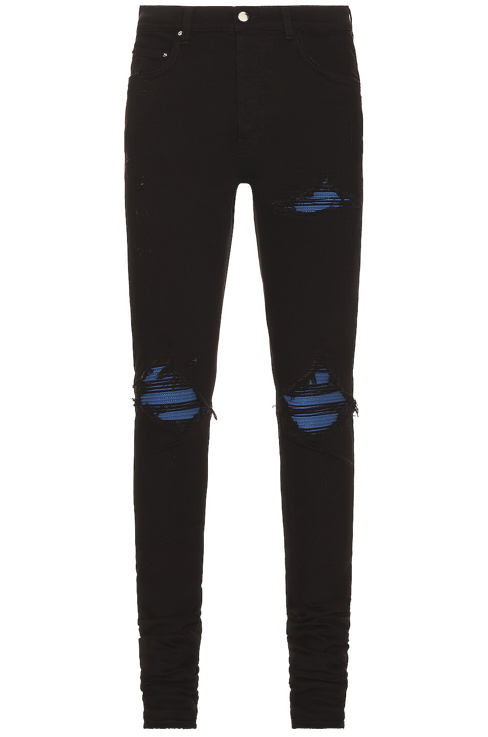 Image 1 of Amiri Ultrasuede Mx1 Skinny Jean in Black Od