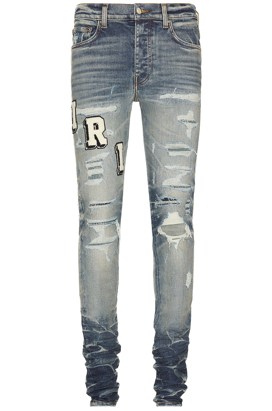 Amiri Varsity Skinny Jean in Vintage Indigo | FWRD