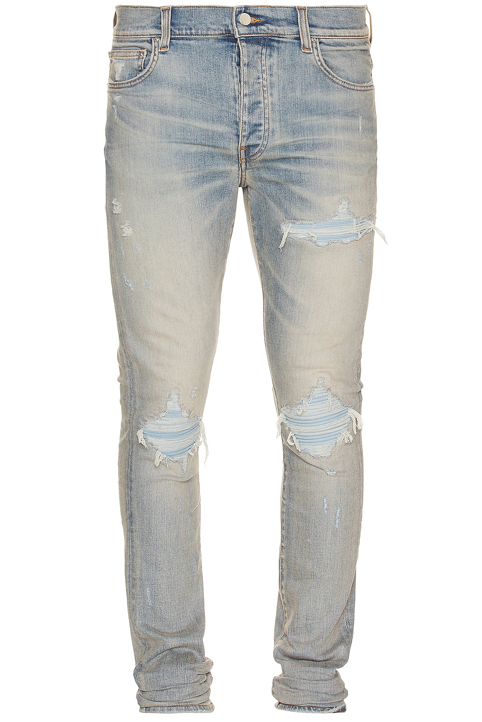 Image 1 of Amiri Mx1 Suede Jean in Antique Indigo