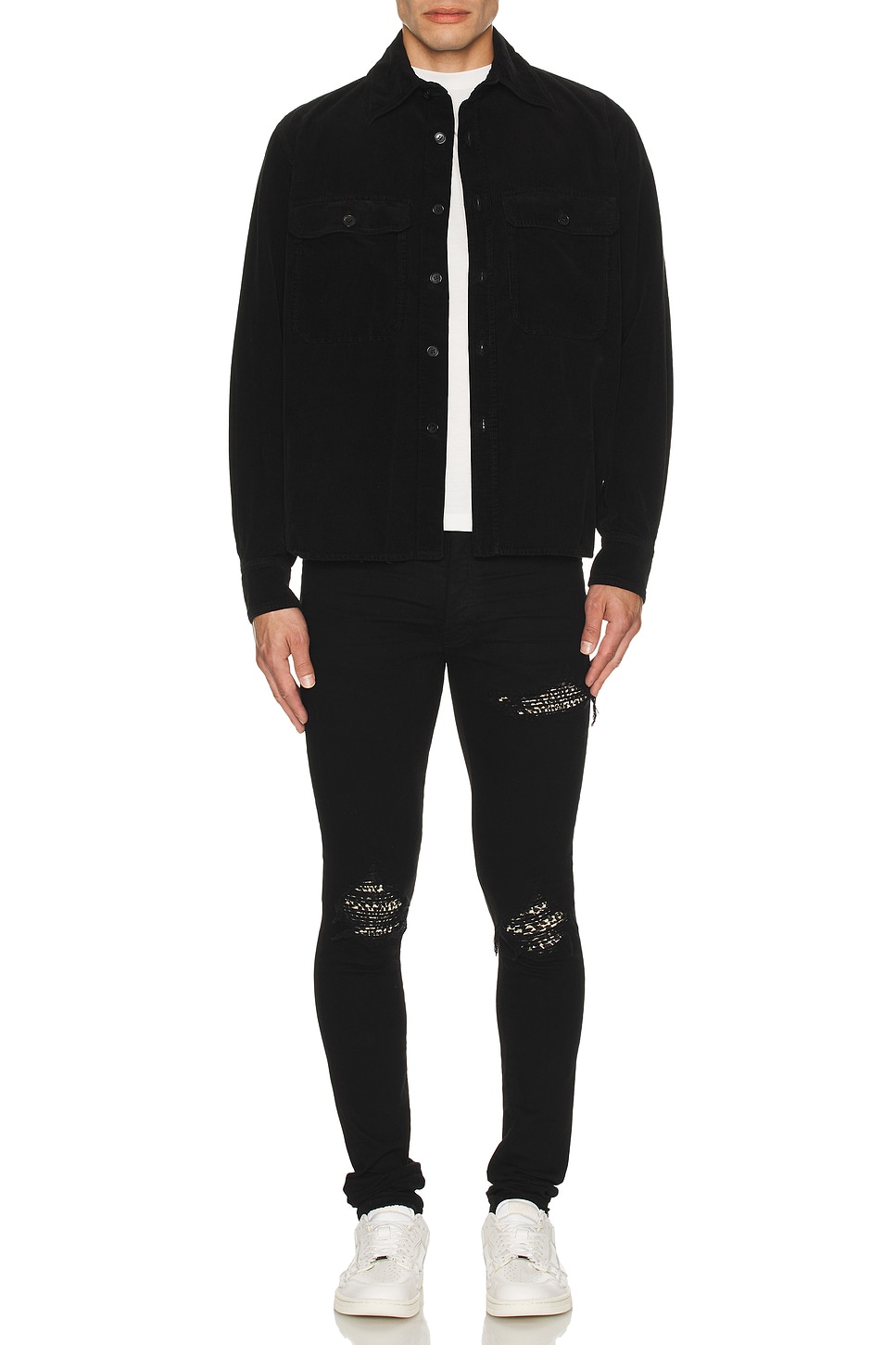 Image 1 of Amiri Leopard MX1 Jeans in Black Od