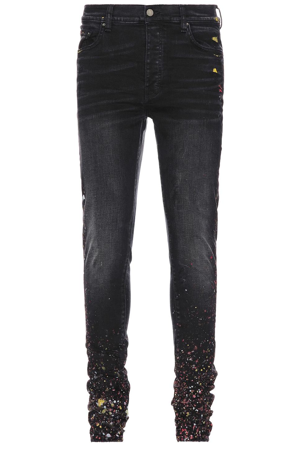 Image 1 of Amiri Painter Skinny Jeans in Aged Black