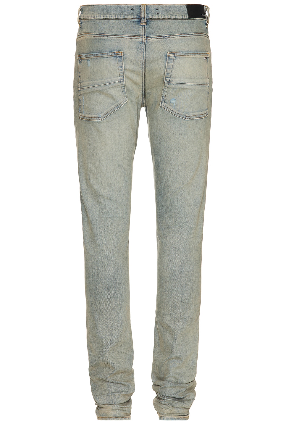 Amiri Crystal-embellished Flared Jeans In Antique Indigo