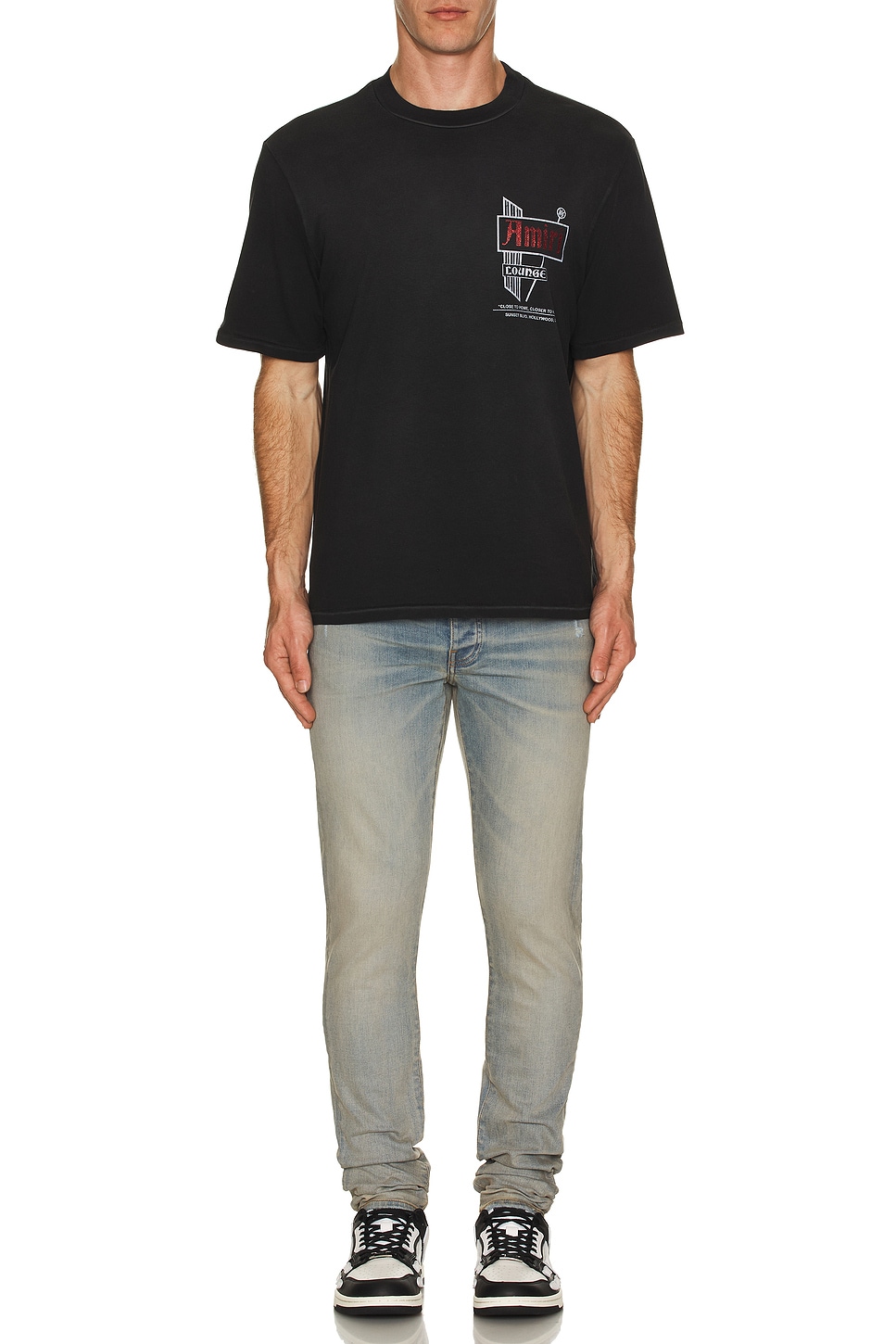 Image 1 of Amiri Stack Jeans in Antique Indigo