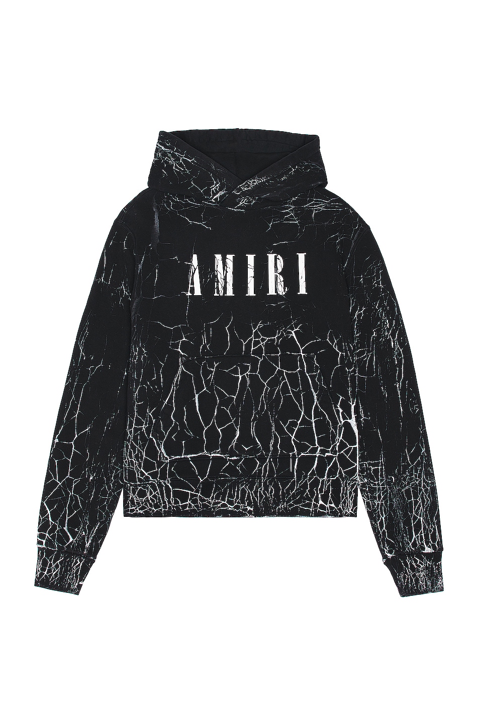 Image 1 of Amiri Cracked Dye Core Logo Hoodie in Black