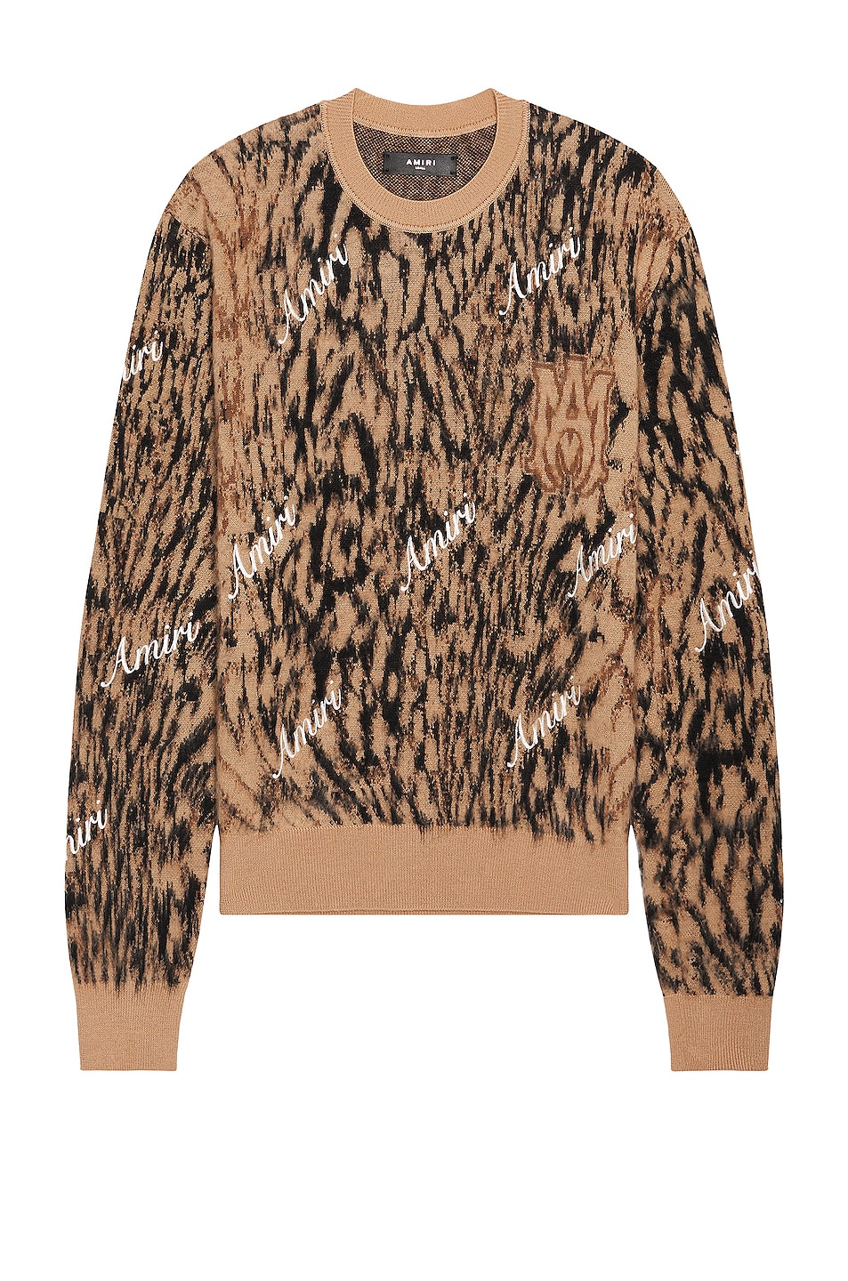 Amiri Cheetah Sweater in Brown | FWRD