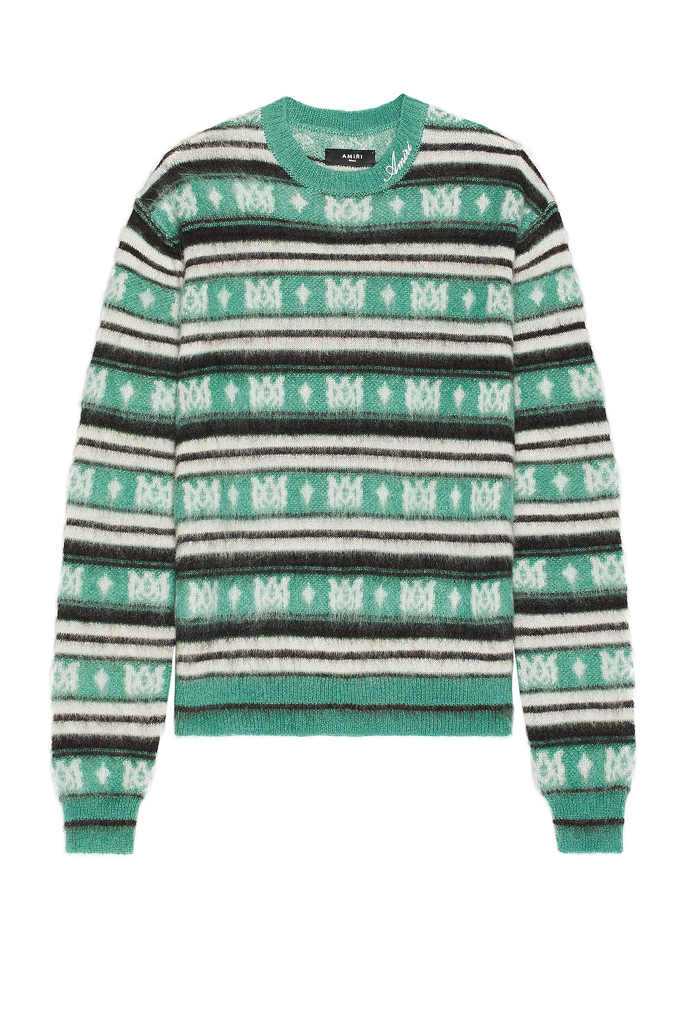 Image 1 of Amiri Skater Stripe Sweater in Green