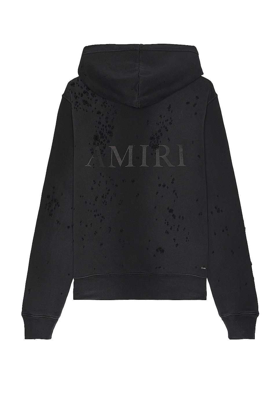 Image 1 of Amiri Ma Logo Shotgun Zip Hoodie in Faded Black
