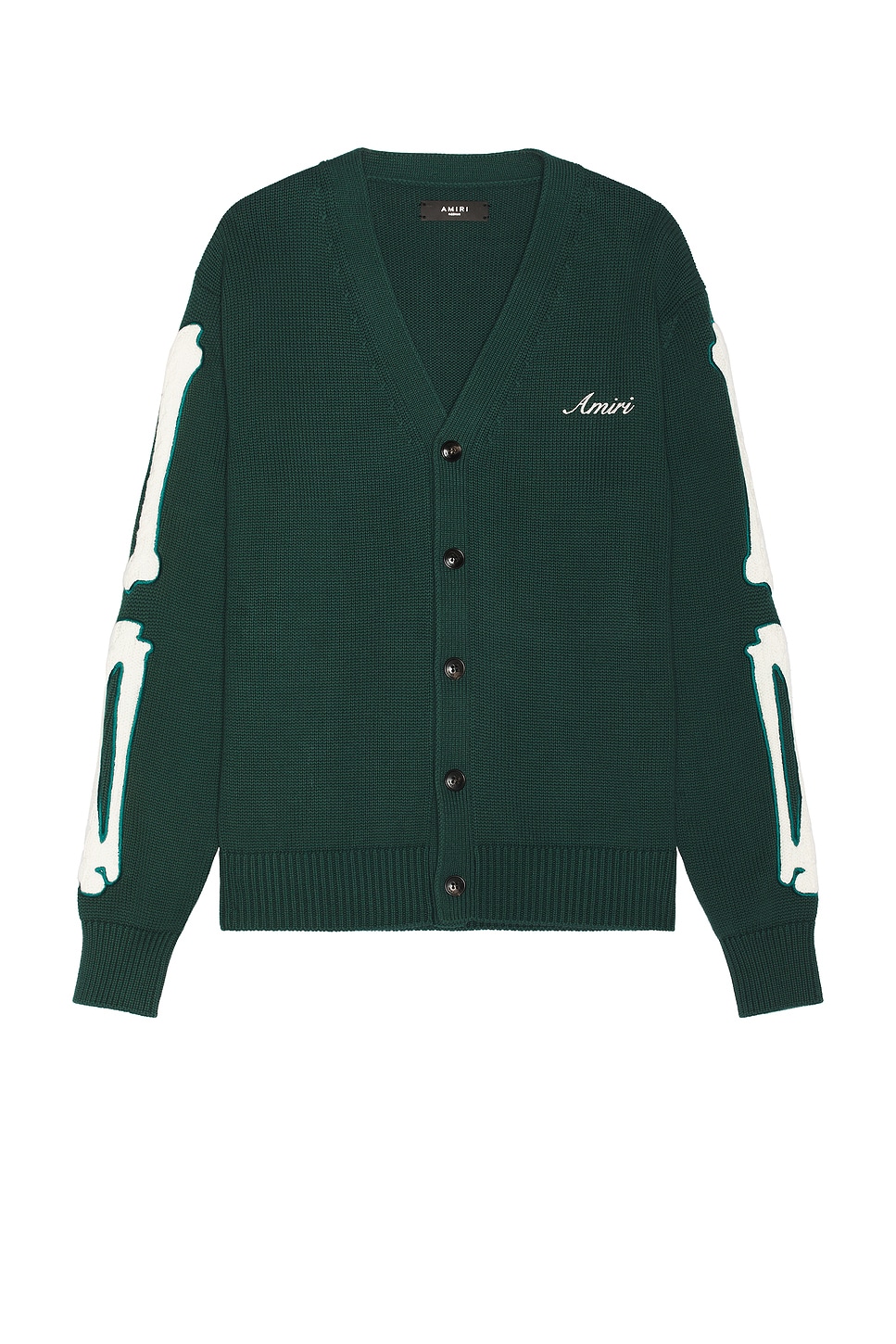 Bones Cardigan in Dark Green