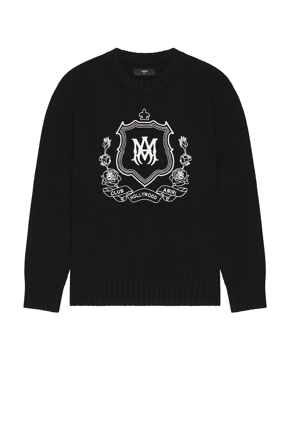 Image 1 of Amiri MA Crest Crew in Black