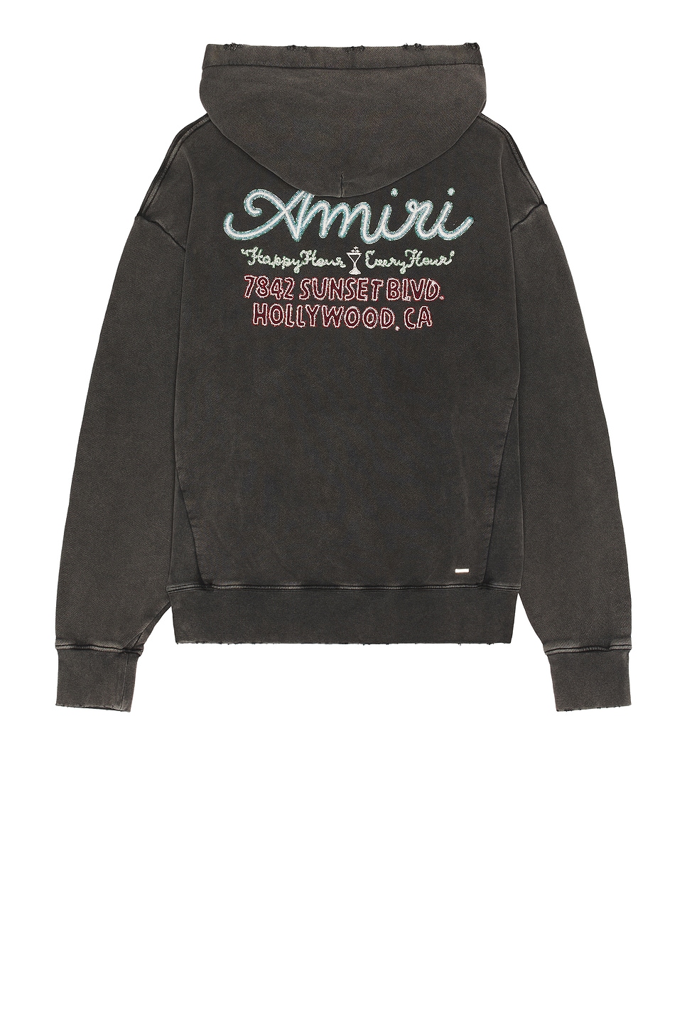 Image 1 of Amiri Neon Lights Hoodie in Black