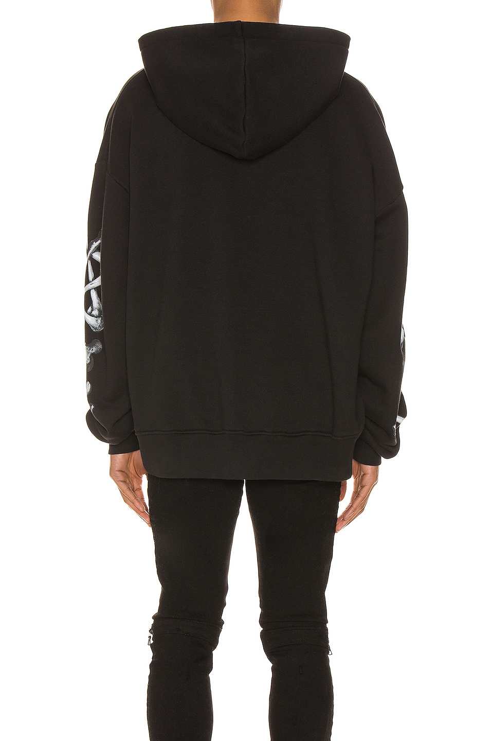 Amiri Bones Hoodie in Black & White | FWRD