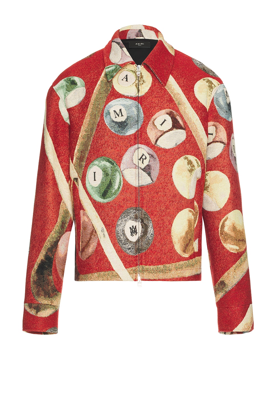 Billiards Tapestry Blouson in Red