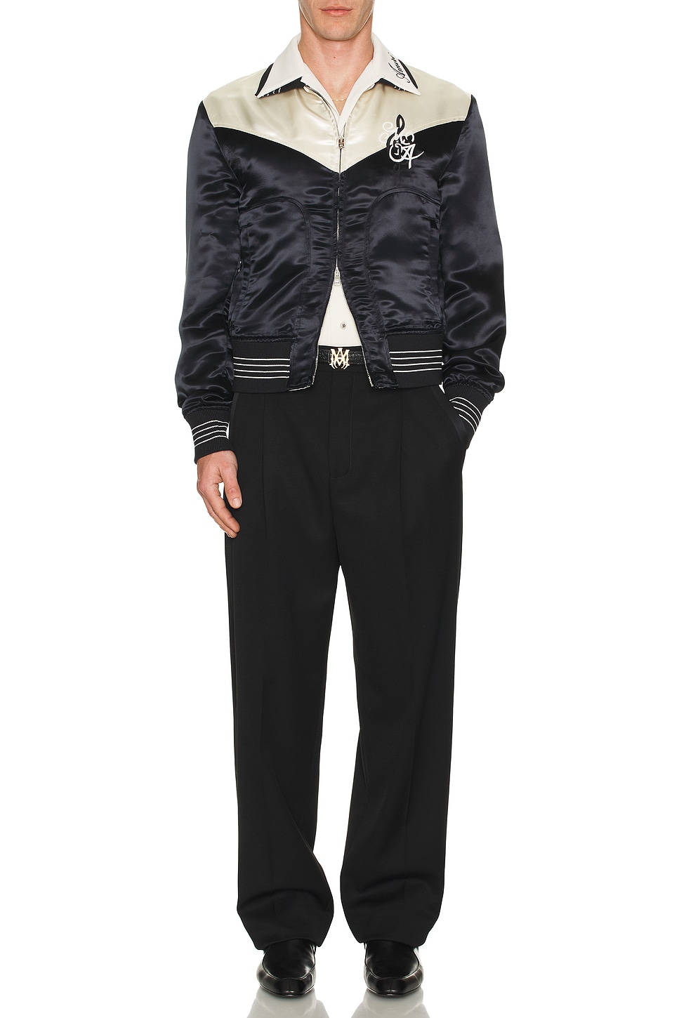 Image 1 of Amiri MA Music Note Blouson in Black