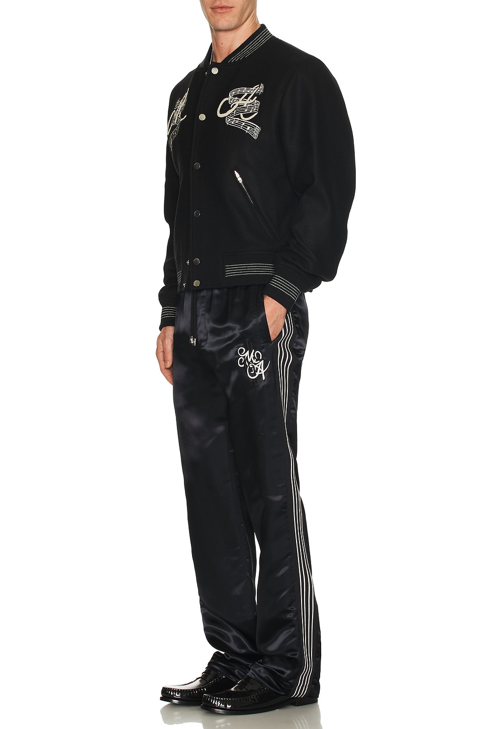 Image 1 of Amiri MA Music Note Track Pant in Black