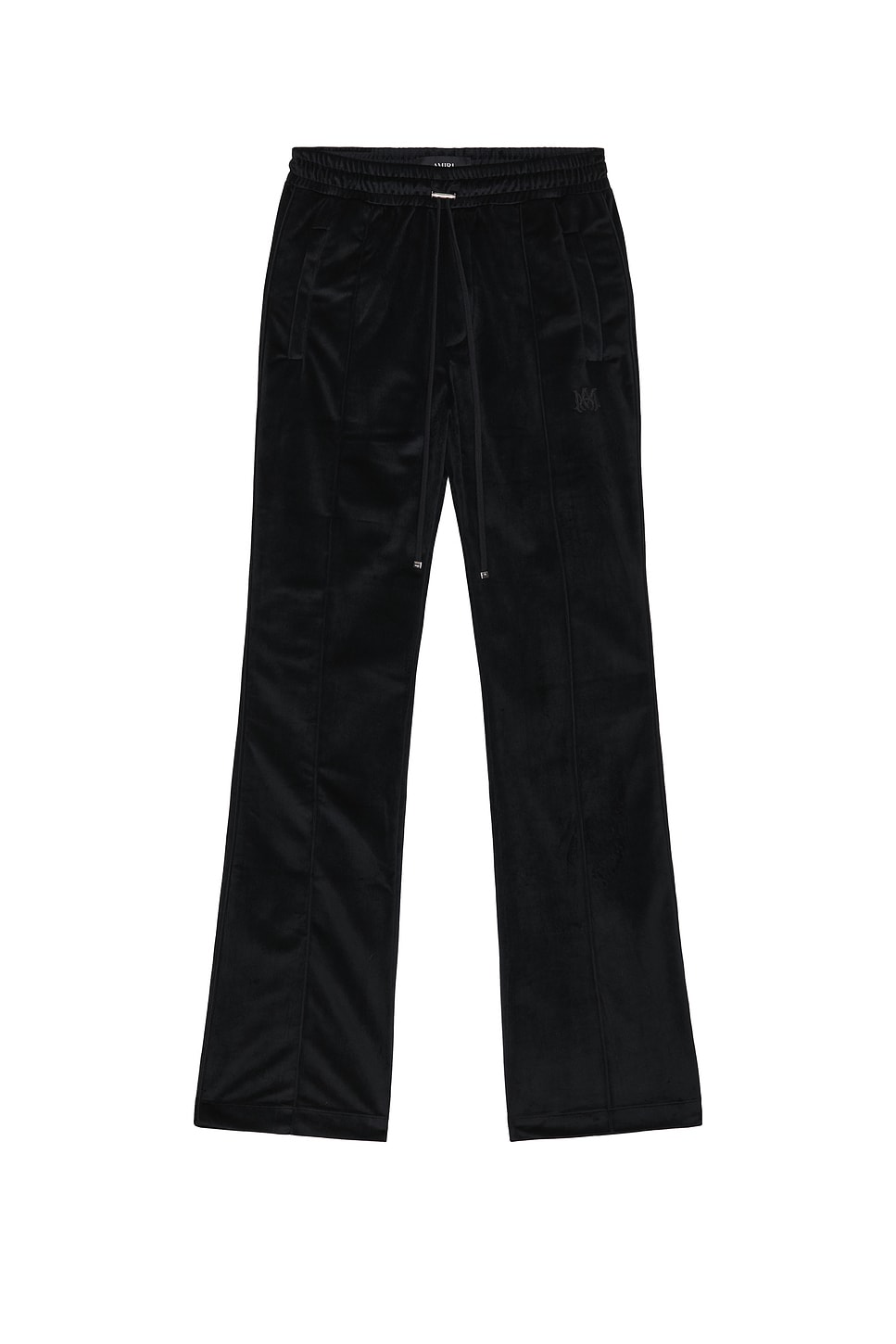 Image 1 of Amiri Velvet Flare Track Pant in Black