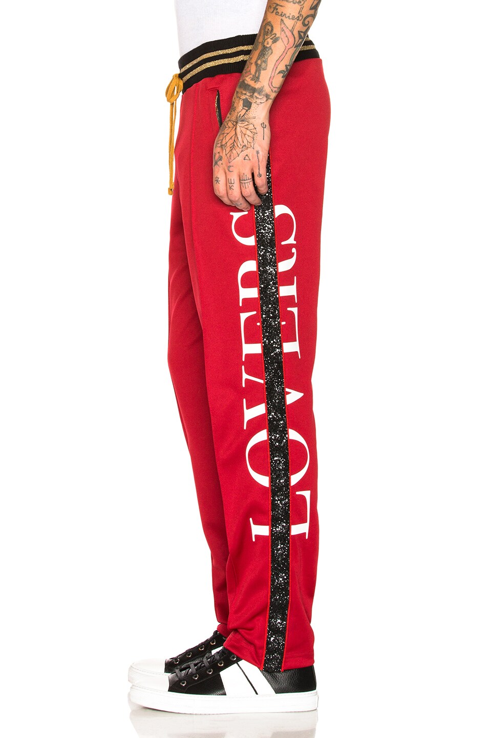 Image 1 of Amiri Lovers Track Pant in Red