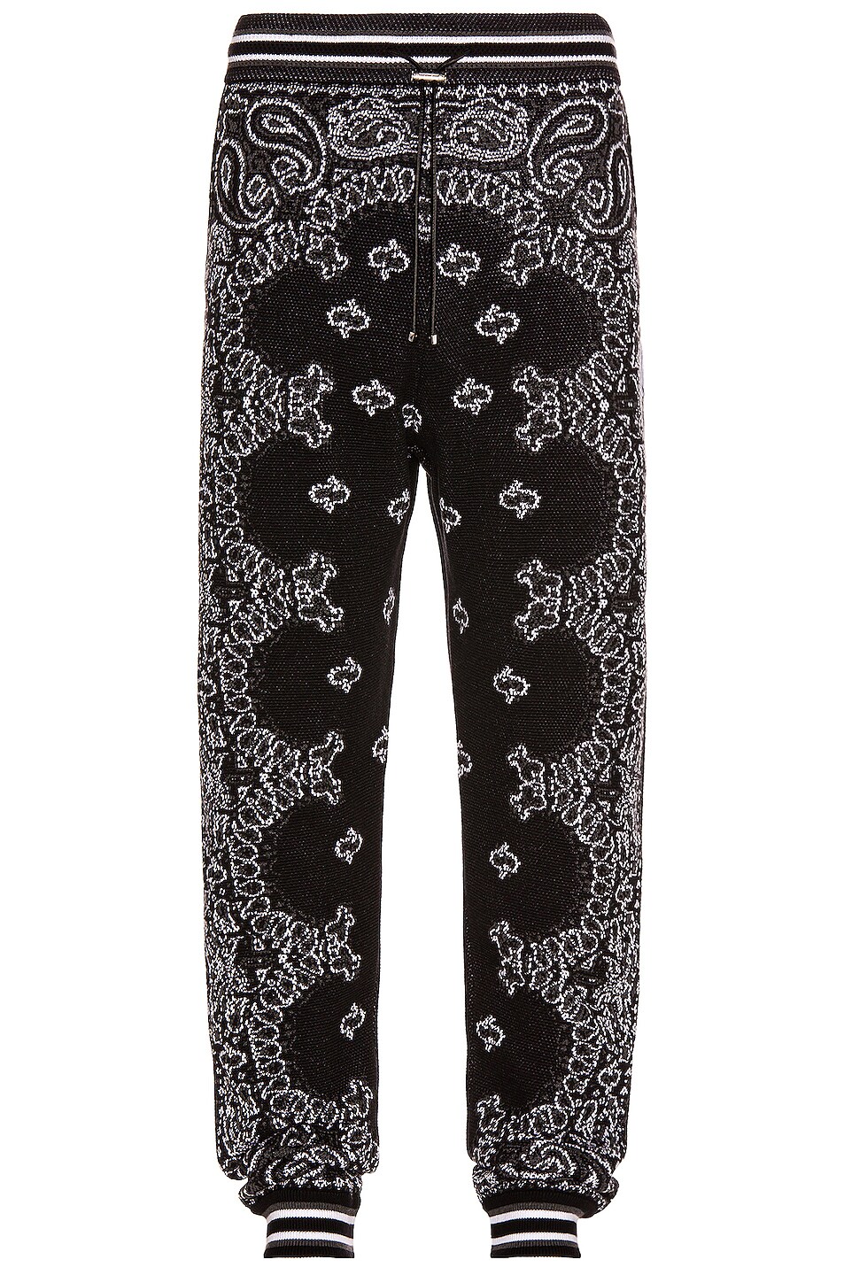 Image 1 of Amiri Bandana B-Ball Sweatpants in Black & Grey