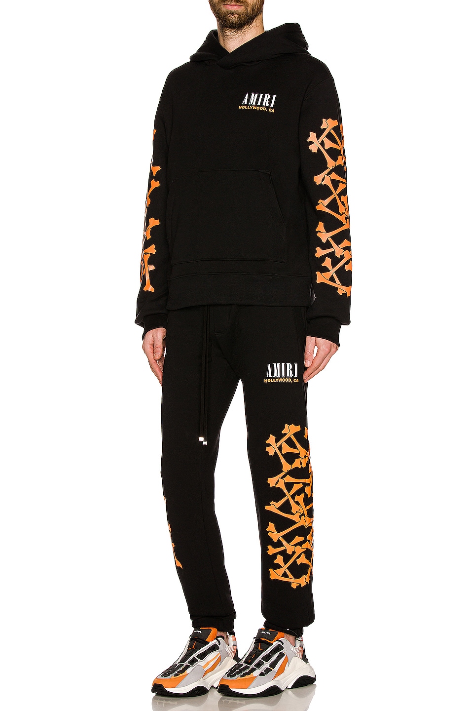 ポスターフレーム AMIRI bones black \u0026 orange pants アミリ