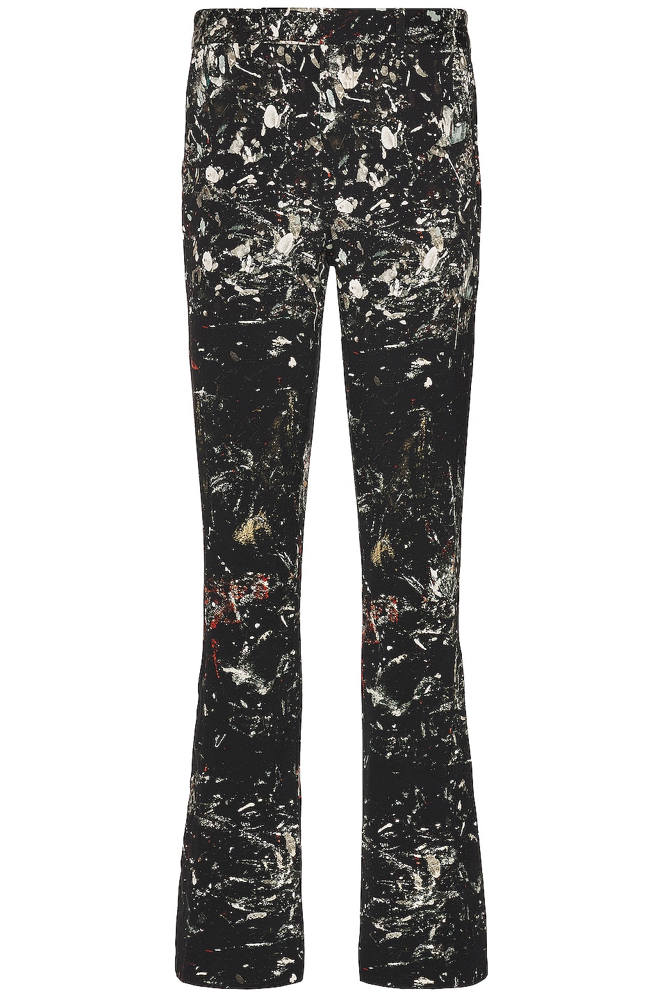 Image 1 of Amiri Paint Splatter Flare Jeans in Black