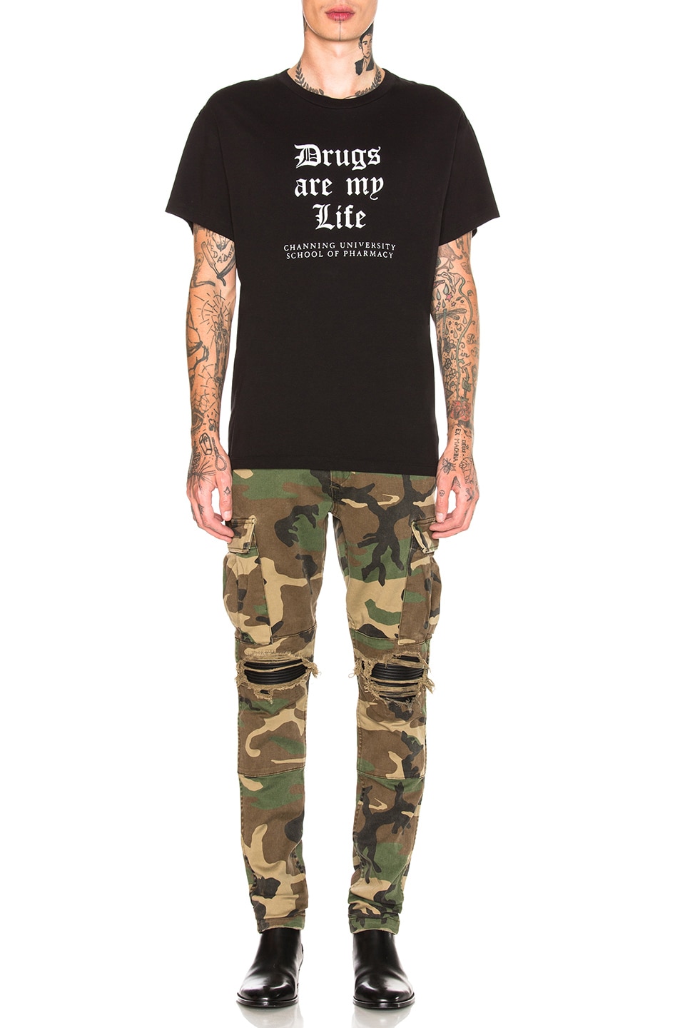 amiri camo cargo pants