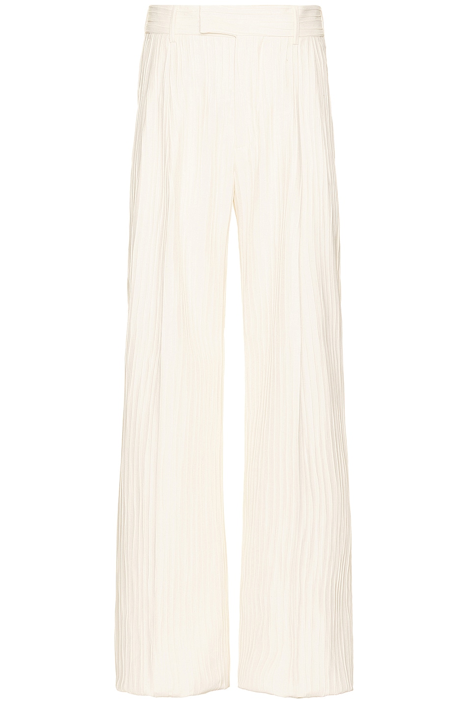 Image 1 of Amiri Ribbed Double Pleat Pant in White