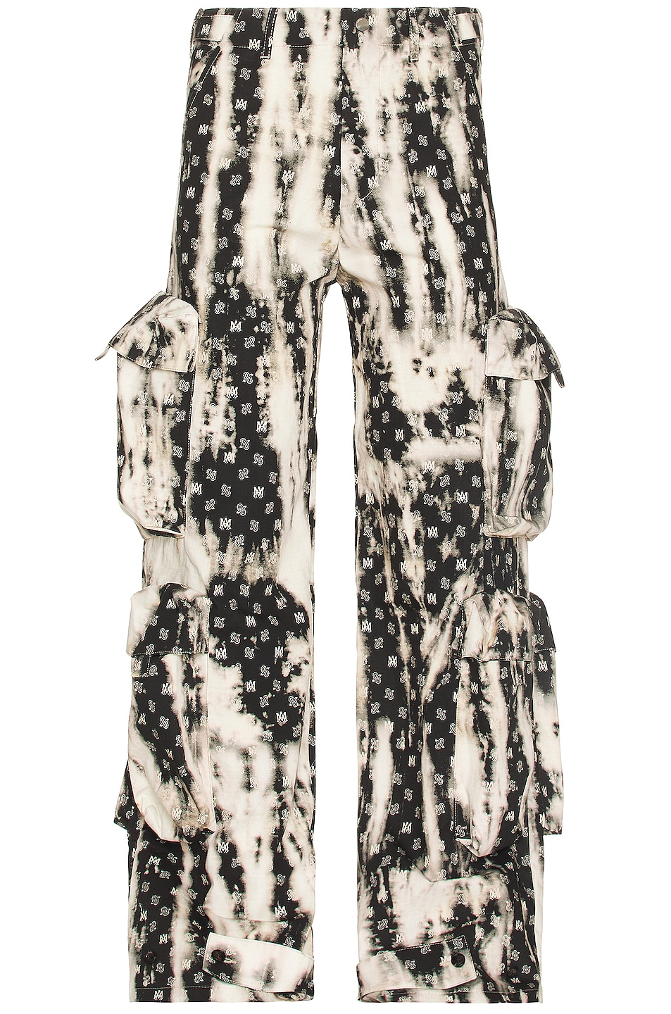 Image 1 of Amiri Bleached Ma Paisley Utility Pant in Black