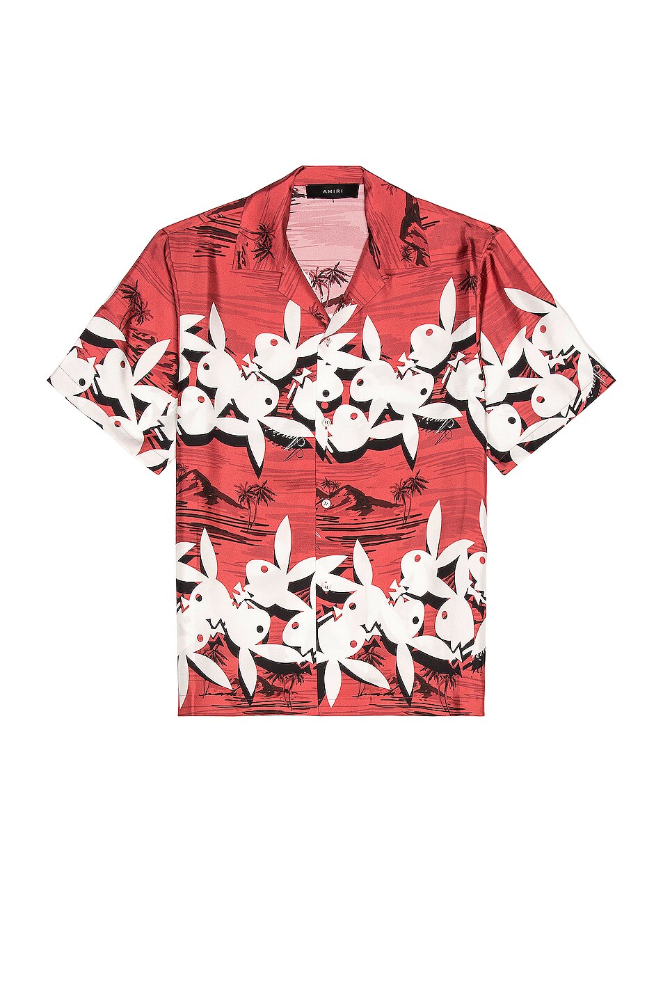 Image 1 of Amiri Playboy Aloha Shirt in Red