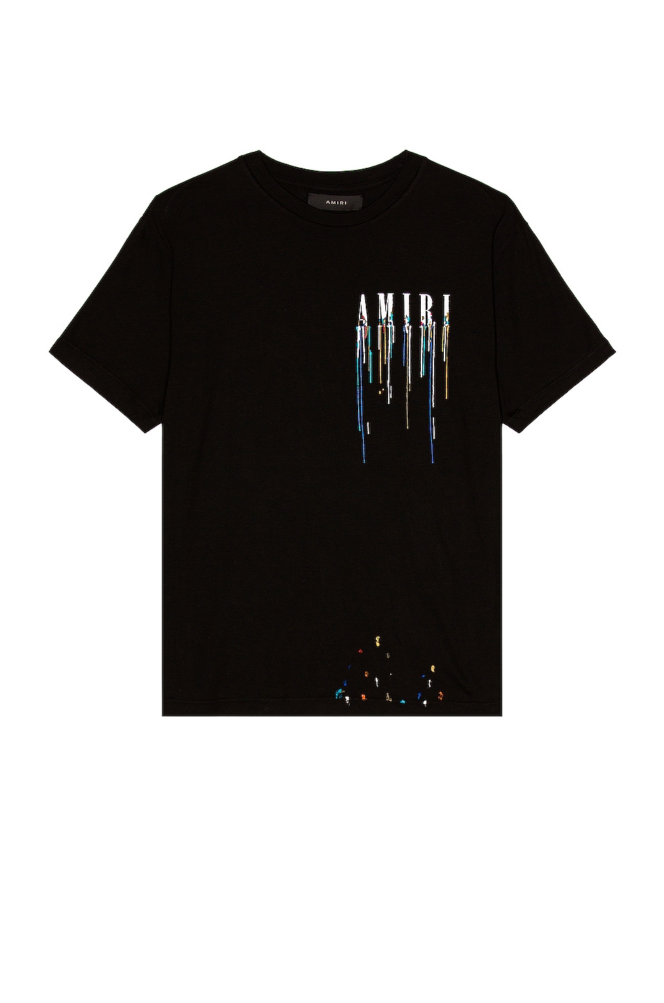 Image 1 of Amiri Paint Drip Core Logo Tee in Black