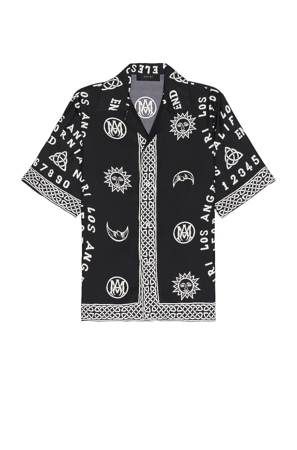 Image 1 of Amiri Ouija Board Bowling Shirt in Black