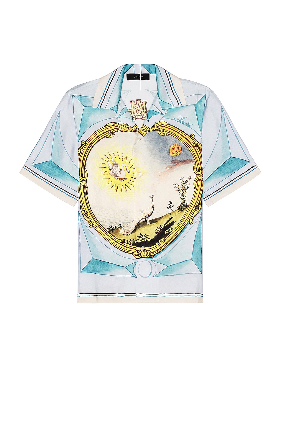 Image 1 of Amiri Landscape Frame Bowling Shirt in Multi