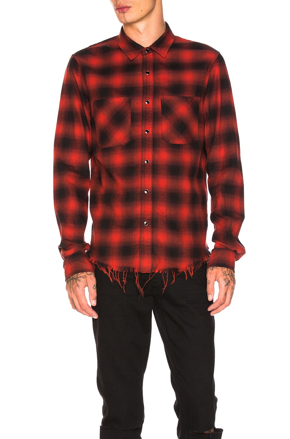 Image 1 of Amiri Flannel Shirt in Red