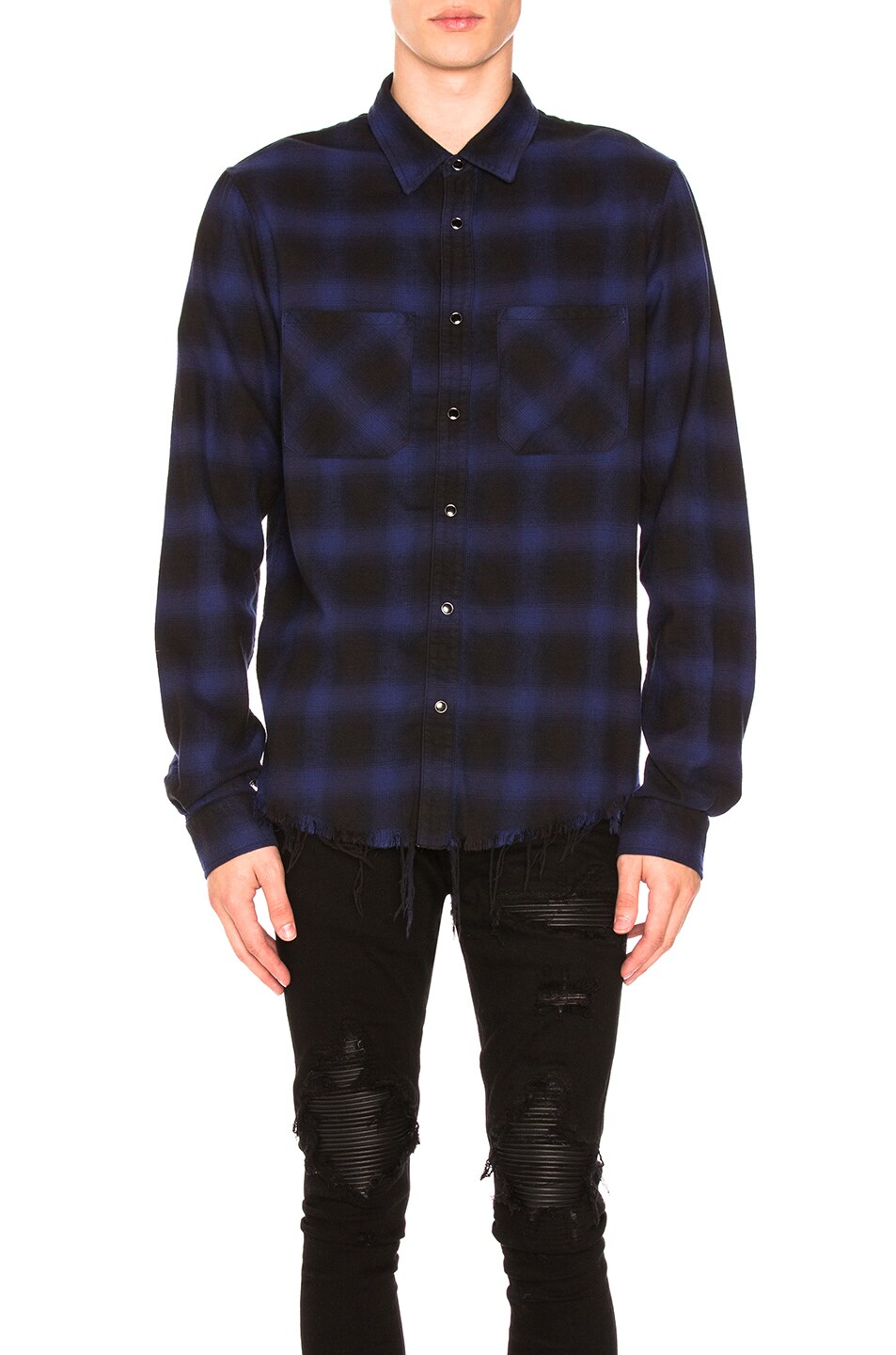Image 1 of Amiri Flannel Shirt in Blue