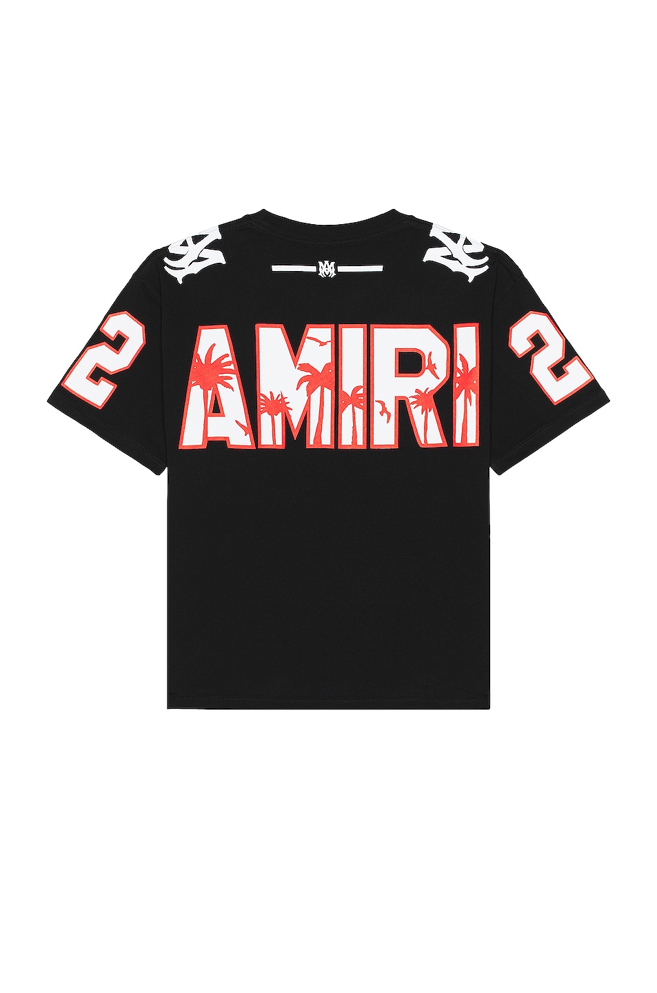 Image 1 of Amiri Oversized 22 Football Tee in Black