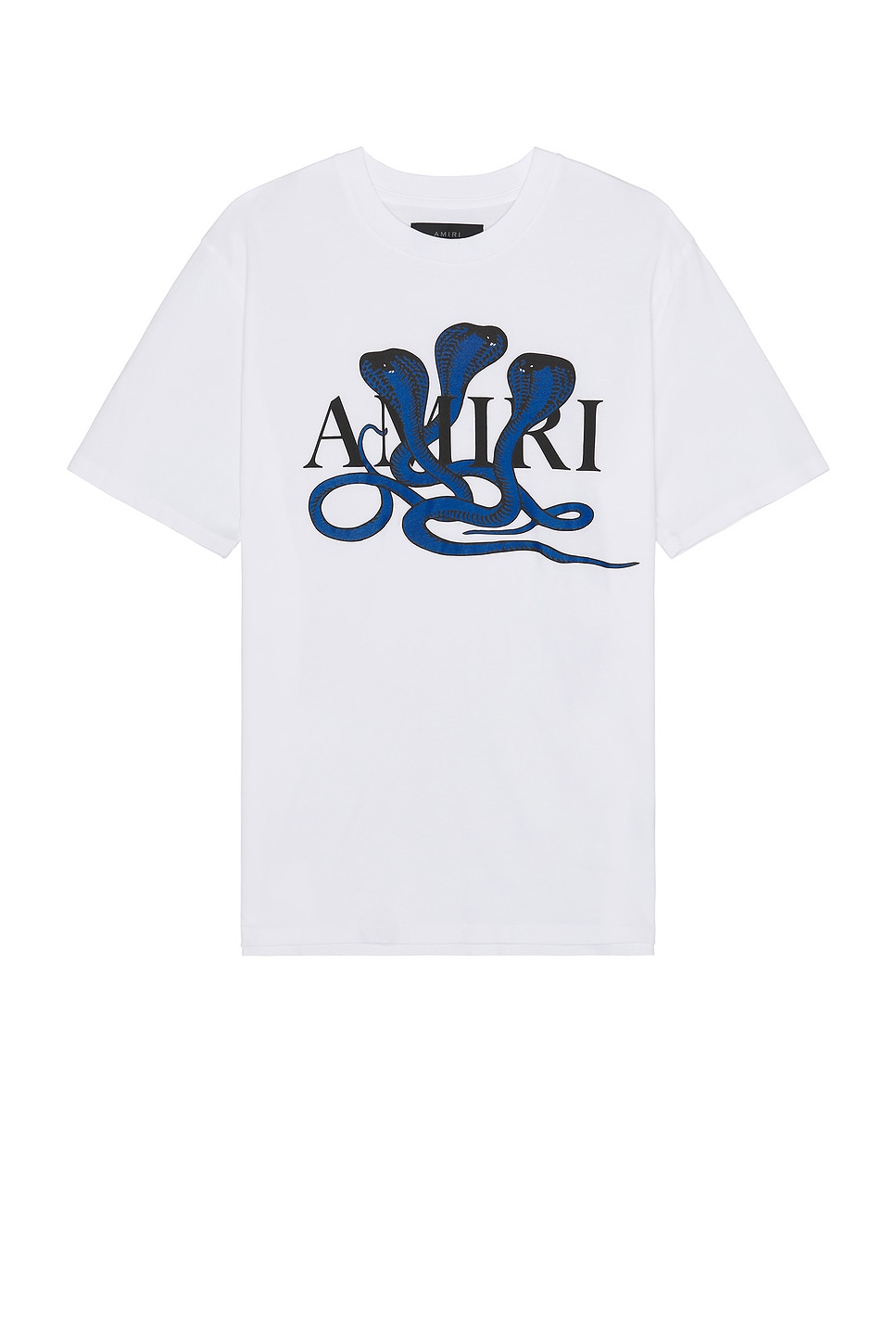 Image 1 of Amiri Snake Tee in White & Blue