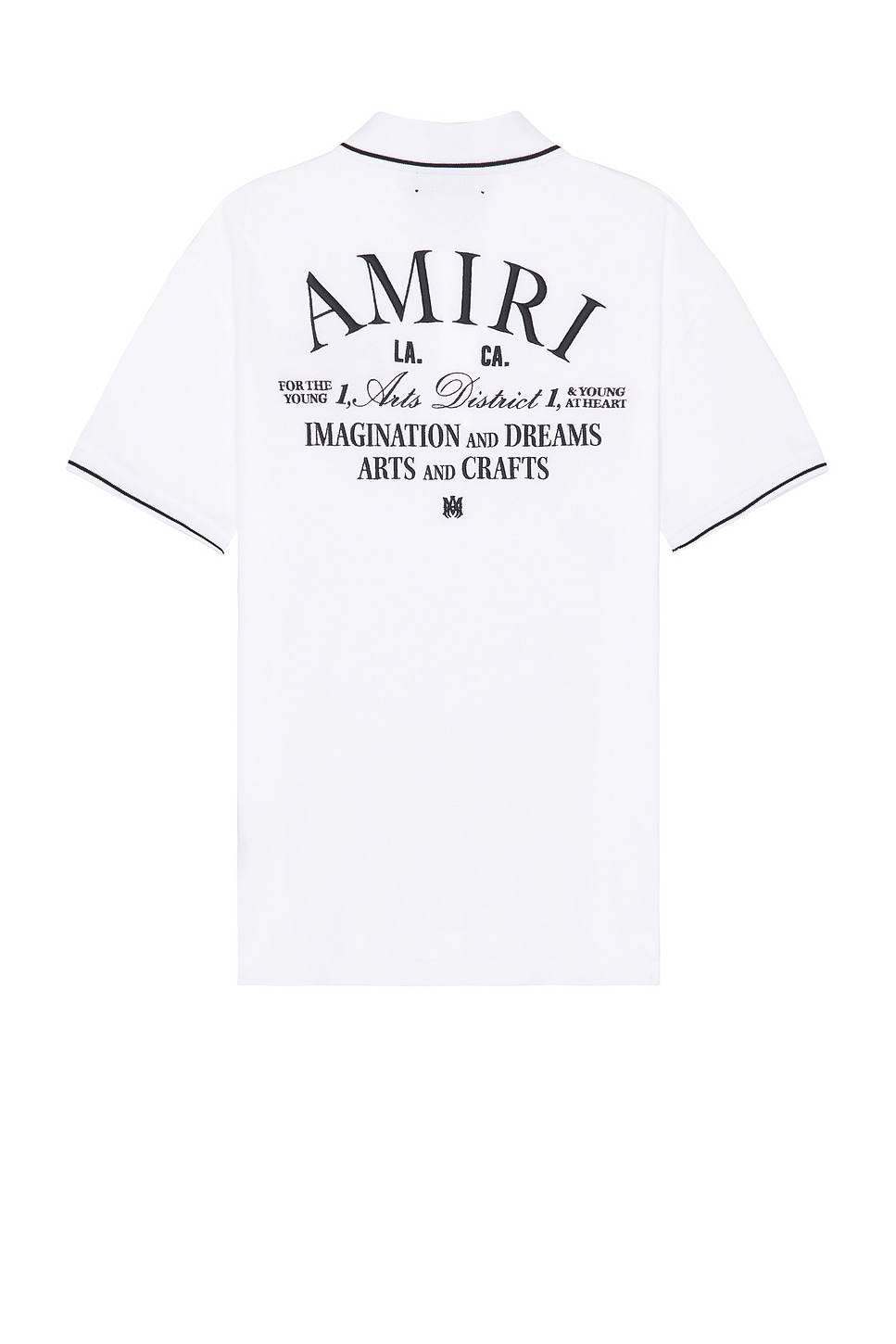 Shop Amiri Arts District Polo In White