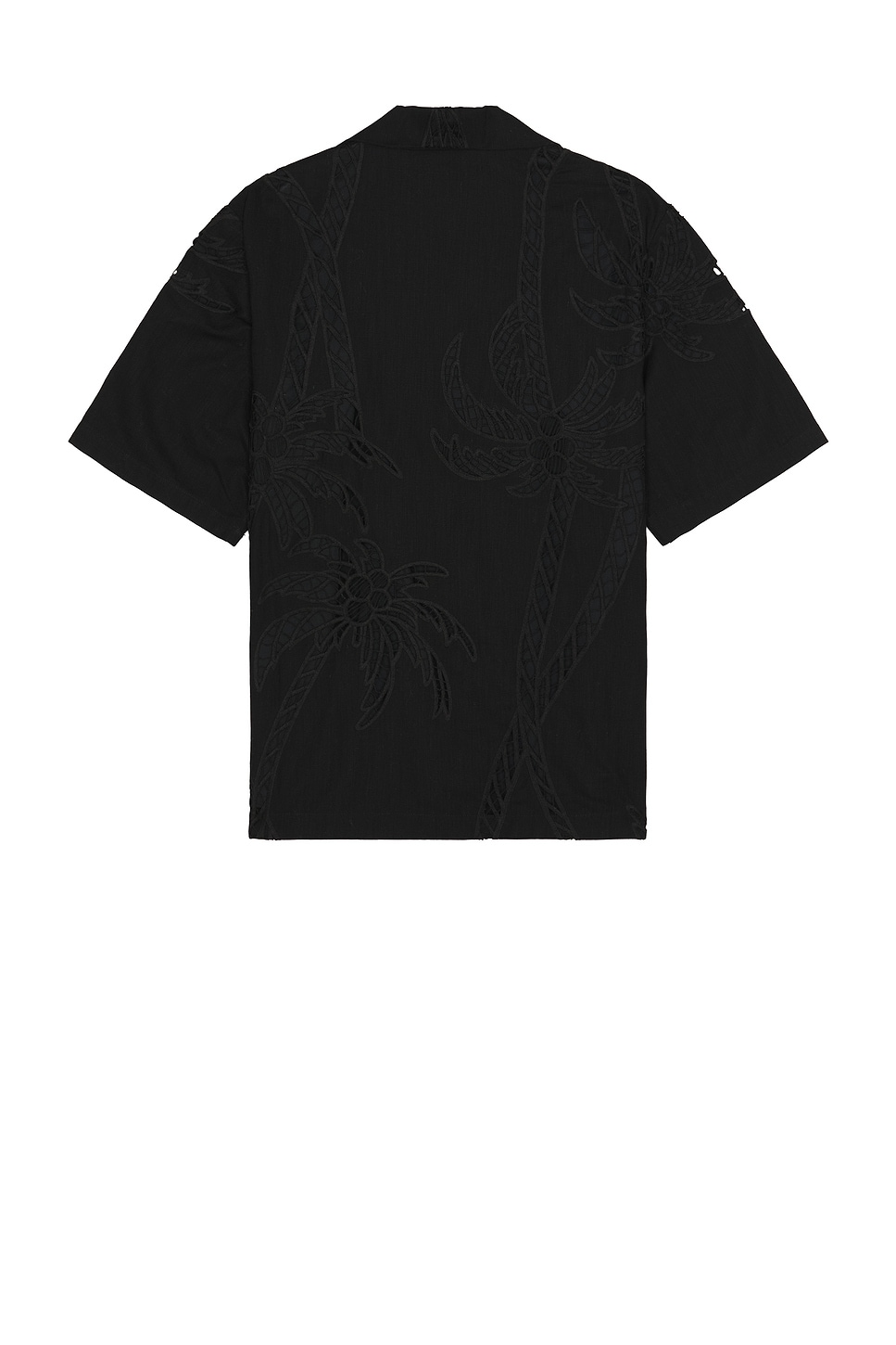 Shop Amiri Paisley Palm Camp Shirt In Black