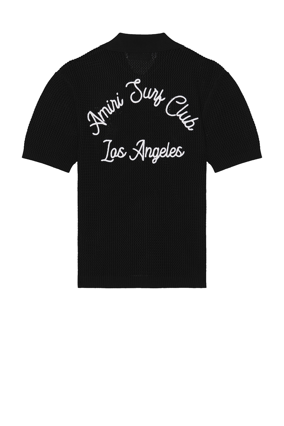 Image 1 of Amiri Surf Club Crotchet Polo in Black