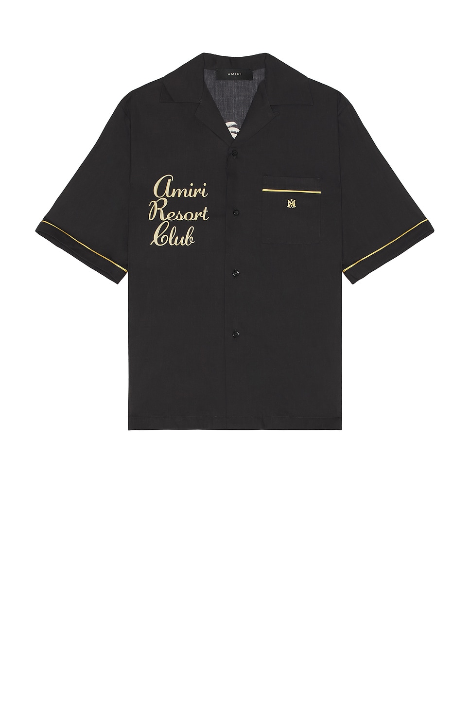 Shop Amiri Resort Club Shirt In Black