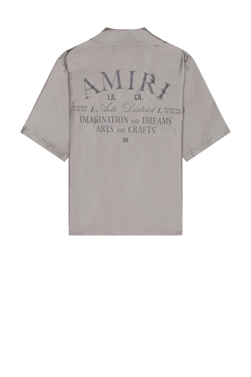 Image 1 of Amiri Arts District Bowling Shirt in Grey