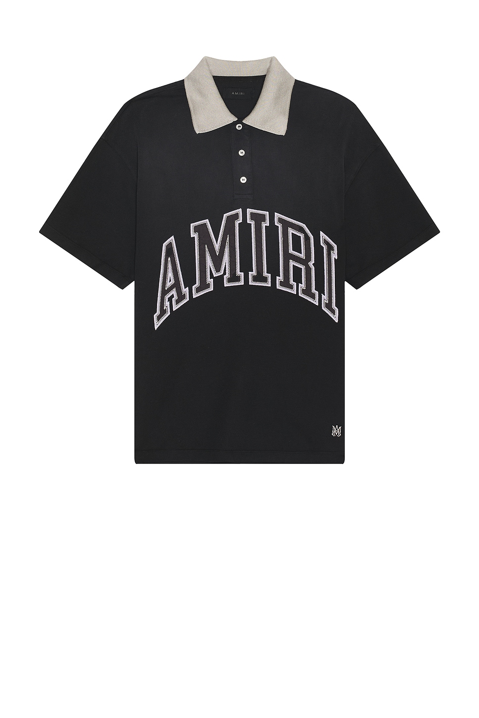 Image 1 of Amiri Vintage Oversized Polo in Black