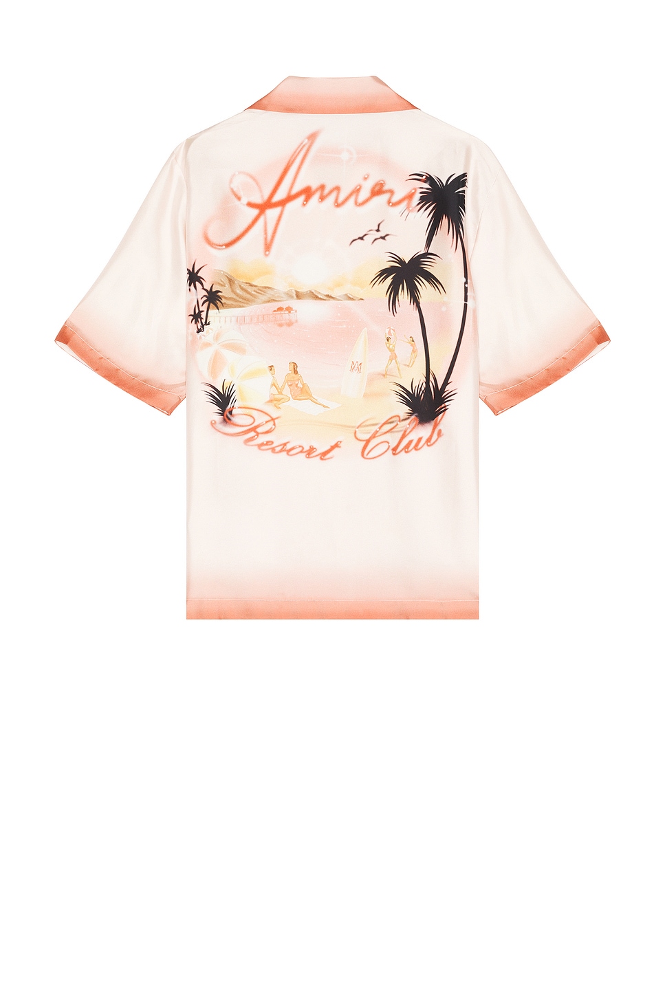 Image 1 of Amiri Resort Club Bowling Shirt in Rosewater