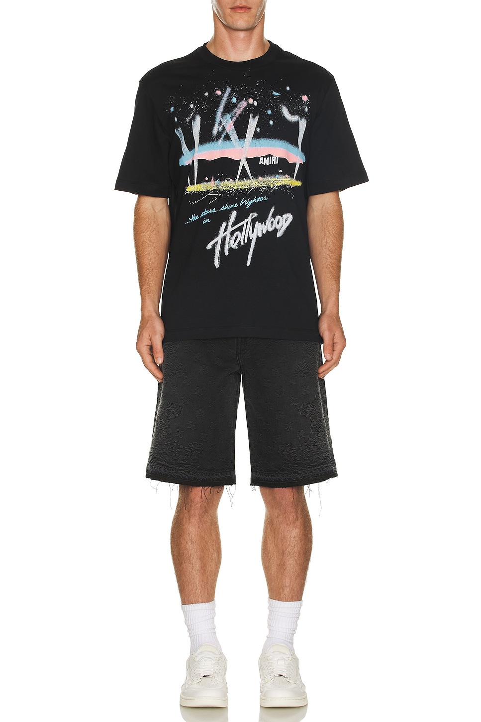 Image 1 of Amiri Hollywood Lights Tee in Black