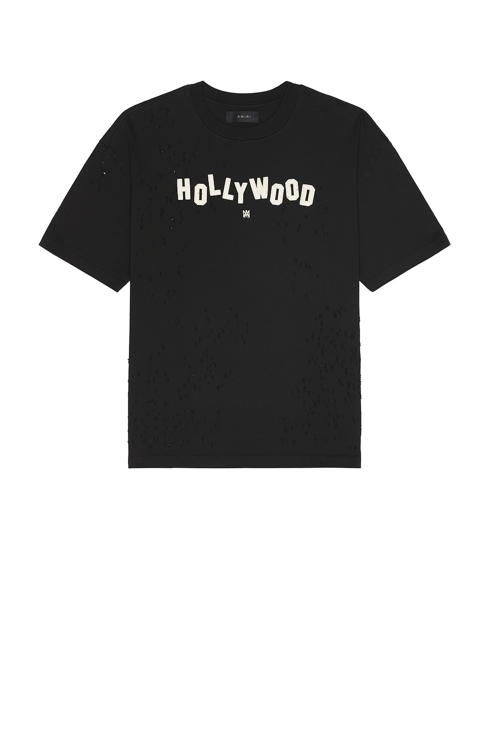 Shop Amiri Hollywood Shotgun Tee In Black