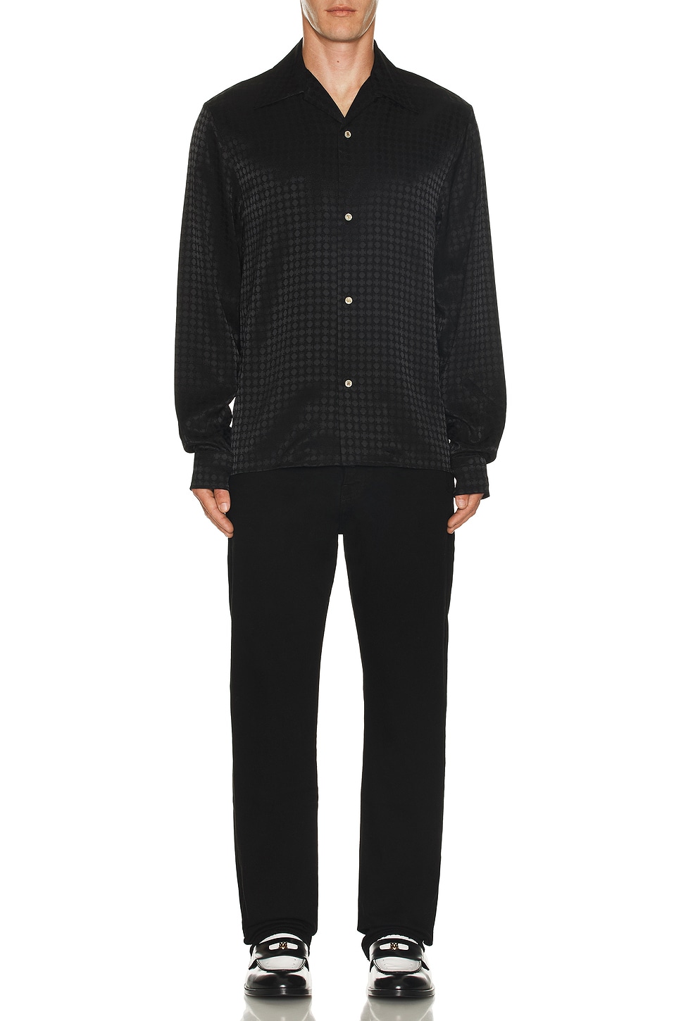 Image 1 of Amiri MA Quad Long Sleeve Shirt in Black